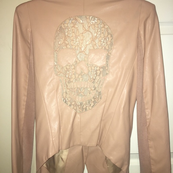 Yedina - Faux leather crop blazer - Picture 1 of 2